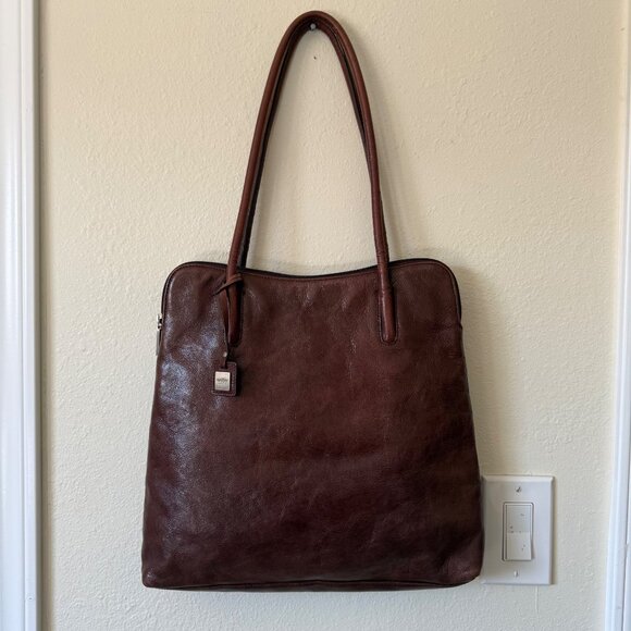 HOBO International Brown Leather Tote Should Bag - Picture 1 of 11